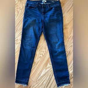Nicole Miller Tribeca dark denim skinny ankle jeans sz. 8